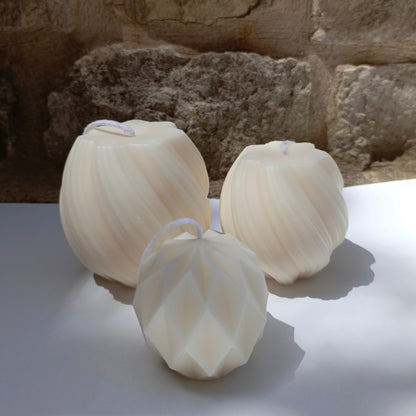 Ball Candle Set of 3