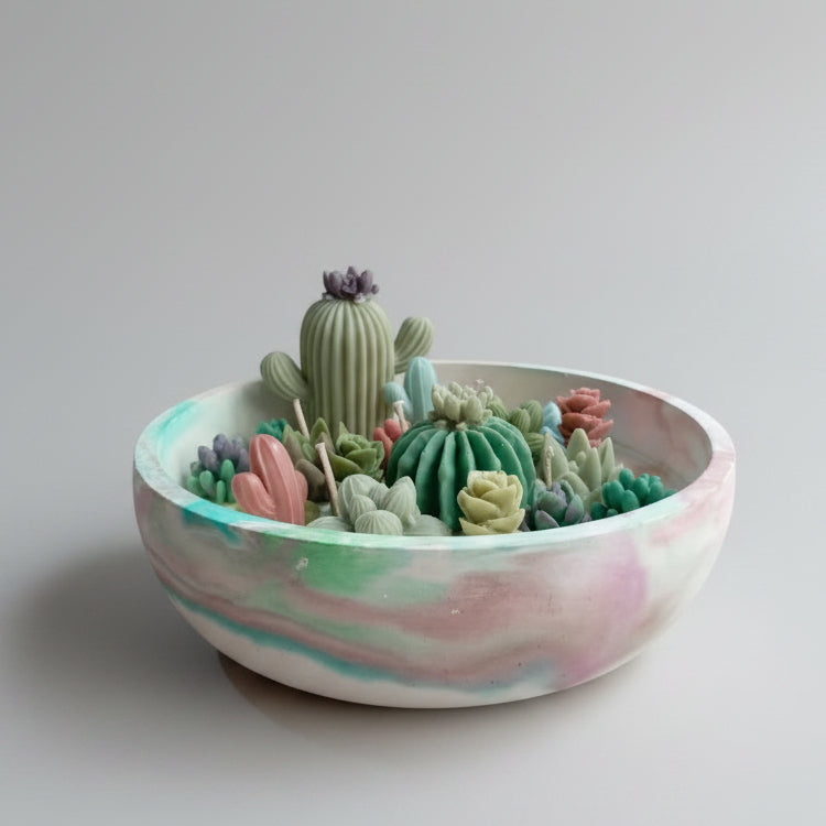 Sabir-Cacti Round Bowl